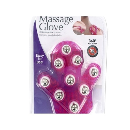Bulk Buys OL503-12 Massage Glove With Rotating Steel Balls - 12 Piece -Pack Of 12